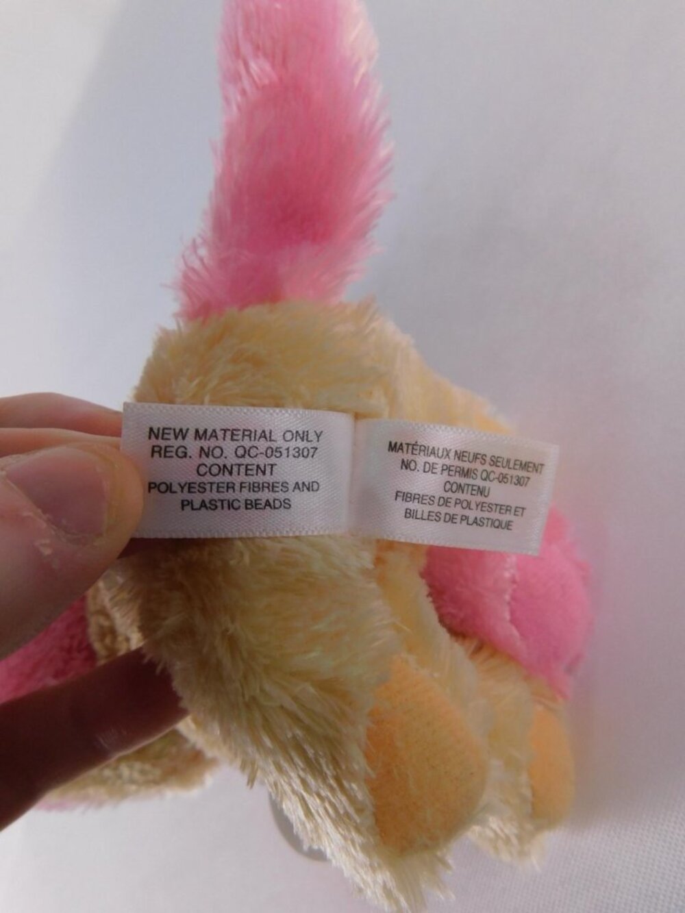 Ty Beanie Boos Anabelle Cat Plush Small Pink Yellow Multicolor 2020 Toy - Picture 9 of 10